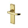 Project Hardware Door Handle Lever Latch Avon Design Polished Brass finish