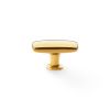 Alexander & Wilks - Romulus Soap Bar Cupboard Knob - Burnished Brass - 47mm