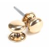 Polished Bronze Mushroom Mortice/Rim Knob Set