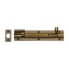 Heritage Brass Door Bolt Necked 6" x 1.25" Antique Brass finish