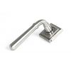 Satin Marine SS (316) Newbury Lever on Rose Set (Square)