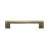 Heritage Brass Cabinet Pull Metro Design 128mm CTC Antique Brass Finish