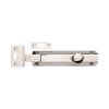 Heritage Brass Door Bolt Necked Flat 6" Polished Nickel finish