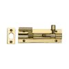 Heritage Brass Door Bolt Necked 4" x 1.25" Polished Brass finish