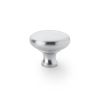 Alexander & Wilks - Wade Round Cupboard Knob - Satin Chrome - 38mm