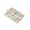 Polished Nickel 4" Ball Bearing Butt Hinge (pair) ss