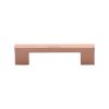 Heritage Brass Cabinet Pull Metro Design 96mm CTC Satin Rose Gold Finish