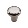 Heritage Brass Cabinet Knob Round Edge Design 32mm Polished Nickel finish