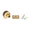 Polished Bronze Brompton Cabinet Knob - 32mm (Square)