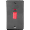 Eurolite Enhance Decorative 45Amp Switch with Neon Indicator Black Nickel