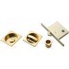 Sliding Door Set (Square) - Polished Brass