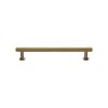 Heritage Brass Cabinet Pull Knurled Design with 16mm Rose 128mm CTC Satin Brass finish