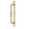 Heritage Brass Door Pull Handle on Plate Avon Design Polished Brass finish