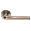 Steelworx Swl Plaza Lever On Rose - Satin Stainless Steel