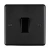 Eurolite Stainless Steel 1 Gang Switch Matt Black