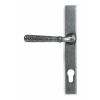 Pewter Hammered Newbury Slimline Espag. Lock Set