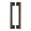 Heritage Brass Back to Back Door Pull Handle Metro Design 305mm Matt Bronze Finish