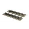 Pewter 250mm Plain Rectangular Pull - Privacy Set