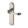 Heritage Brass Door Handle Lever Latch Gloucester Design Satin Nickel finish