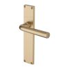 Heritage Brass Octave Lever Latch Door Handle on 200mm Plate Satin Brass finish