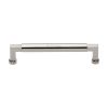 Heritage Brass Cabinet Pull Bauhaus Design 160mm CTC Polished Nickel Finish