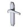 Heritage Brass Door Handle Lever Latch Tiffany Design Polished Chrome Finish