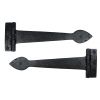 Smooth Black 12" Cast T Hinge (pair)