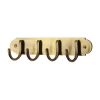 Heritage Brass Coat Hooks on Plate Antique Brass Finish