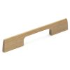 Wooden Cabinet Pull Handle Slim Metro Design 224mm Oak Finish