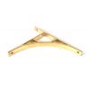 Polished Brass Tyne Shelf Bracket (260mm x 200mm)