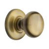 Heritage Brass Centre Door Knob Round Design 3" Antique Brass Finish