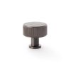 Alexander & Wilks - Lucia Reeded Cupboard Knob - Dark Bronze PVD - 35mm