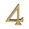 Heritage Brass Numeral 4 Concealed Fix 76mm (3") Antique Brass finish