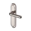 Heritage Brass Door Handle Lever Latch Vienna Design Mercury finish