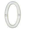 Numerals (0-9) Number 0 - Satin Chrome