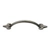 Rustic Pewter Cabinet Pull Fleur-de-lys Design 203mm