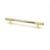 Polished Brass Half Brompton Pull Handle - Medium