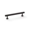 Alexander & Wilks - Round T-Bar Cabinet Pull Handle - Dark Bronze - 128mm