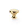 Alexander & Wilks - Wade Round Cupboard Knob - Polished Brass - 32mm