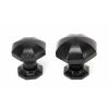 Black Octagonal Cabinet Knob - Large