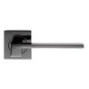 Serozzetta Equi Lever On Square Rose - Black Nickel