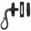 Black Locking Shepherd's Crook Fastener - LH