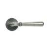 Pewter Newbury Lever on Rose Set (Plain) - Unsprung