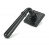 Matt Black Newbury Lever on Rose Set (Square) - Unsprung