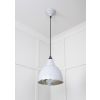 Hammered Nickel Brindley Pendant in Birch