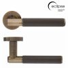 Eclipse 63235 - Knurled Insignia Lever On Rose - Antique Bronze