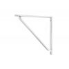 Polished Chrome Barton Shelf Bracket (200mm x 200mm)