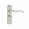 Serozzetta Tres Lever On Wc Backplate - Satin Chrome