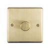 Eurolite Stainless Steel 1 Gang Dimmer Satin Brass