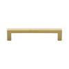 Heritage Brass Cabinet Pull City Design 128mm CTC Satin Brass Finish